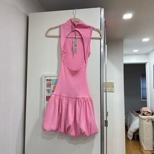 pink mini dress